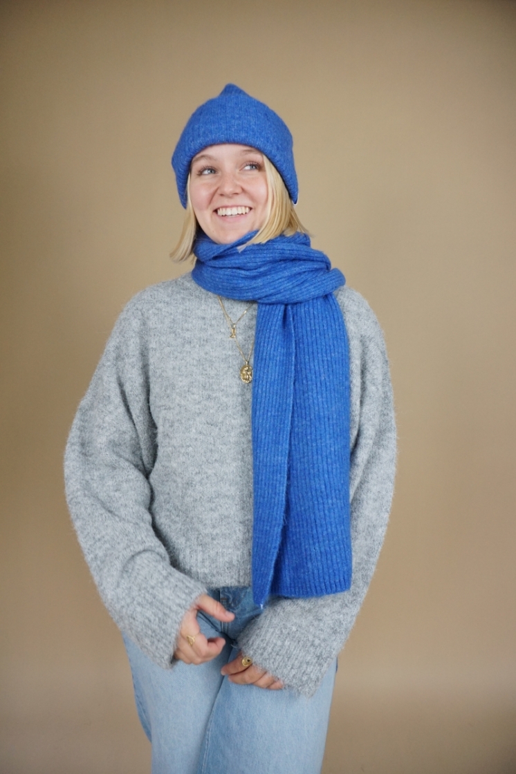 SlfMaline knit scarf Nebulas Blue