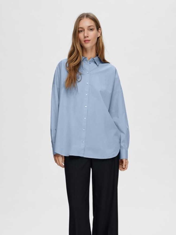 SlfDina-Sanni LS Shirt Cashmere blue