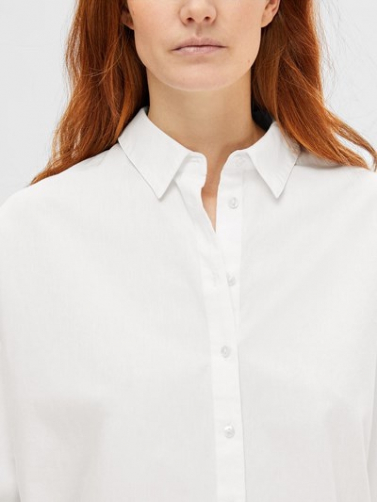 SlfDina-Sanni LS Shirt Bright White