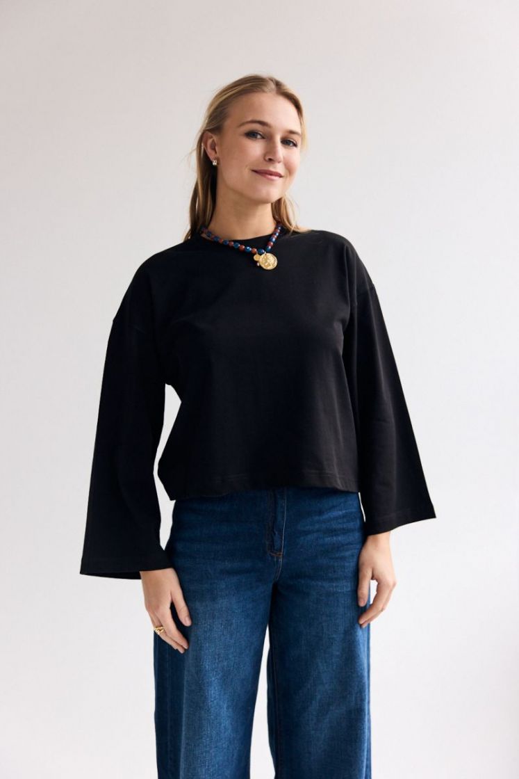 Aline LS t-shirt Black