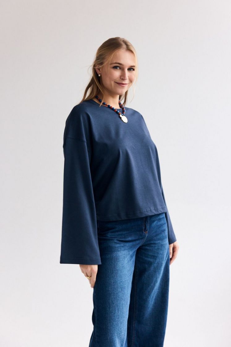 Aline LS t-shirt Navy