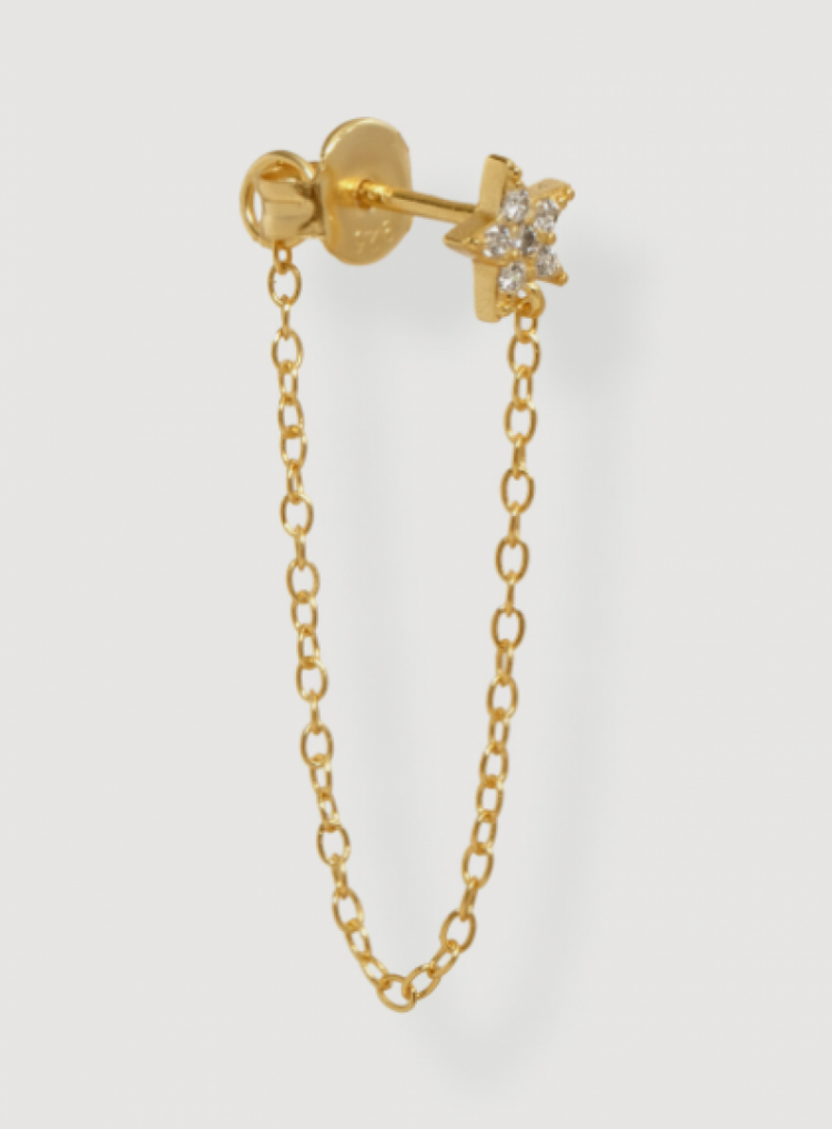 Cora Strass Chain  Gold