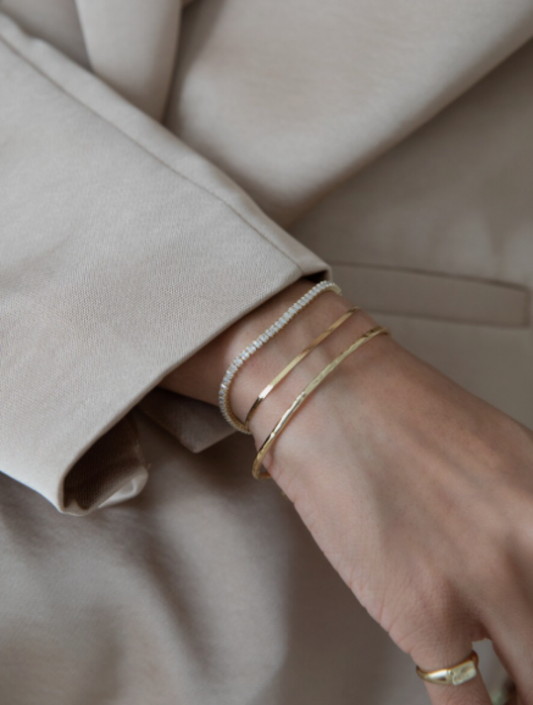 Bovi Tennis Chain Bracelet Gold