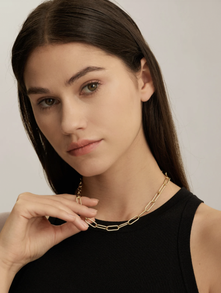 Rana Big Chain Necklace Gold