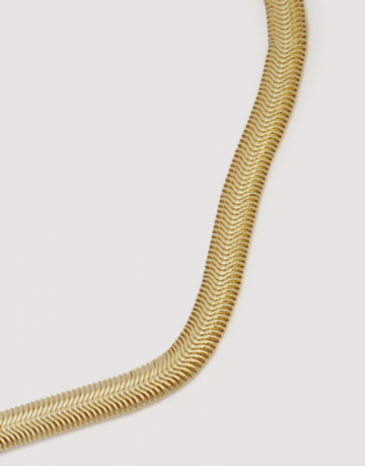 Rana herringbone necklace Gold