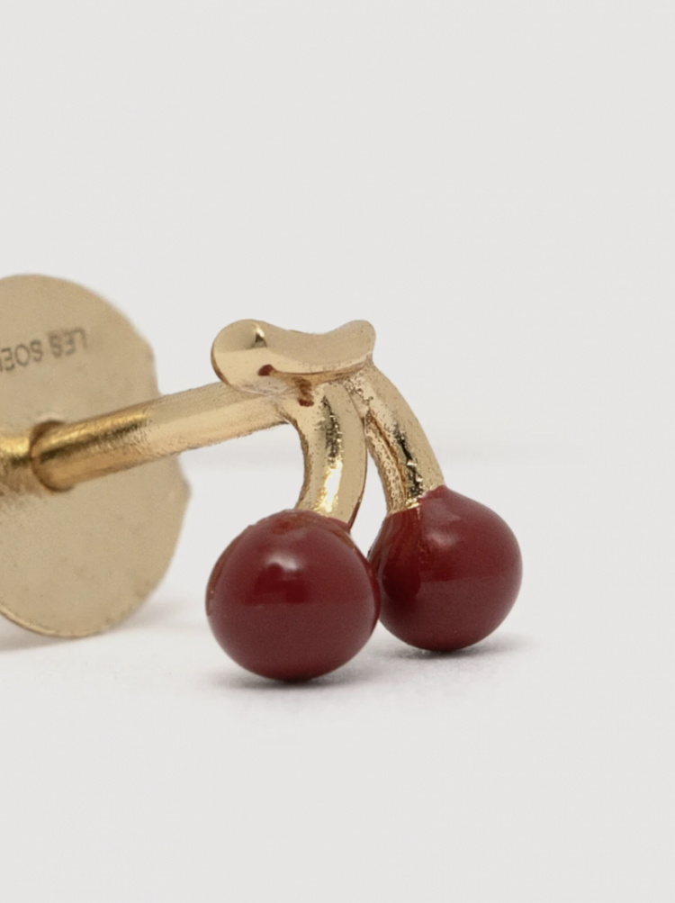Oorbel Jolie Cherry Gold