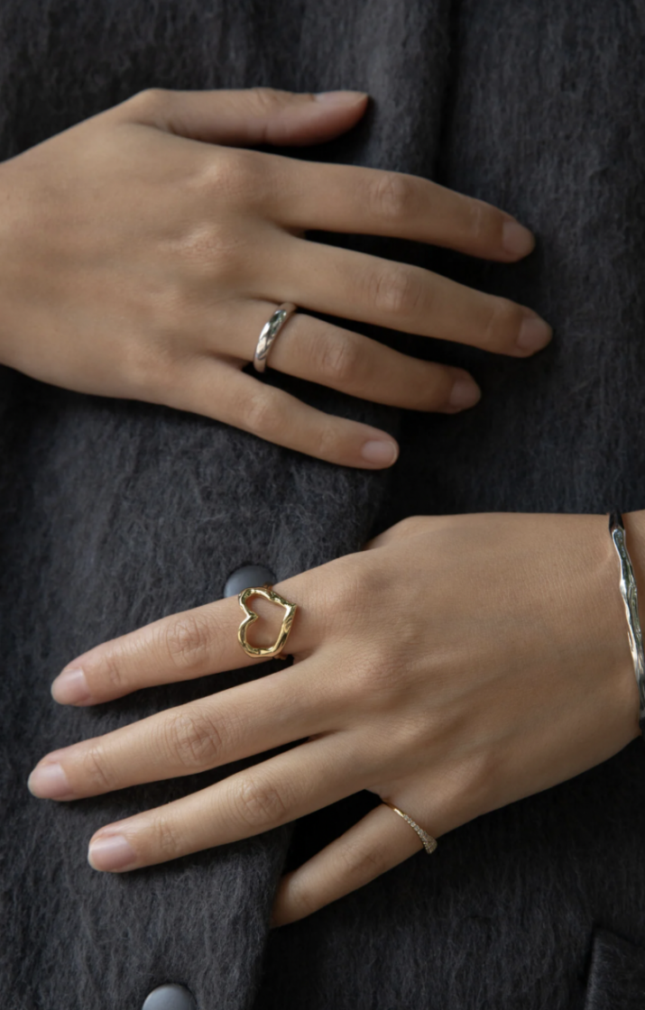 Gwen Heart Ring Gold