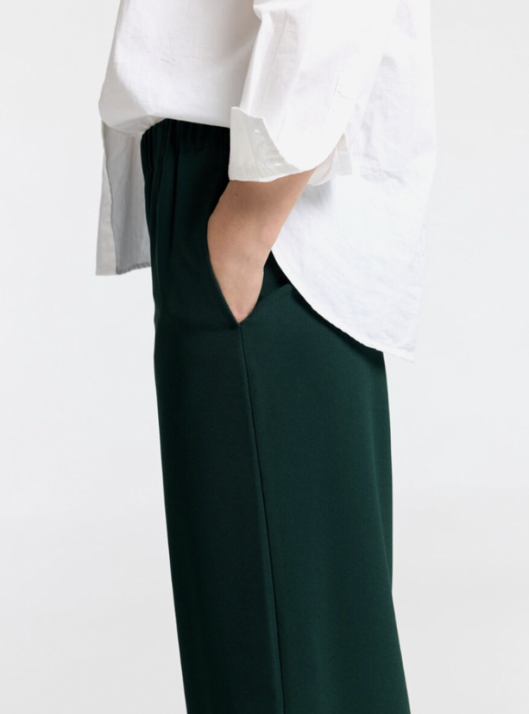 Slftinni relaxed mw wide pant Scarab