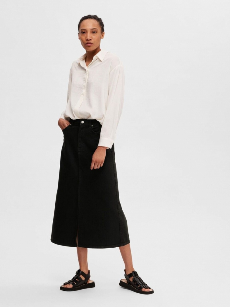 Slfkrista gerda hw black denim Black Denim