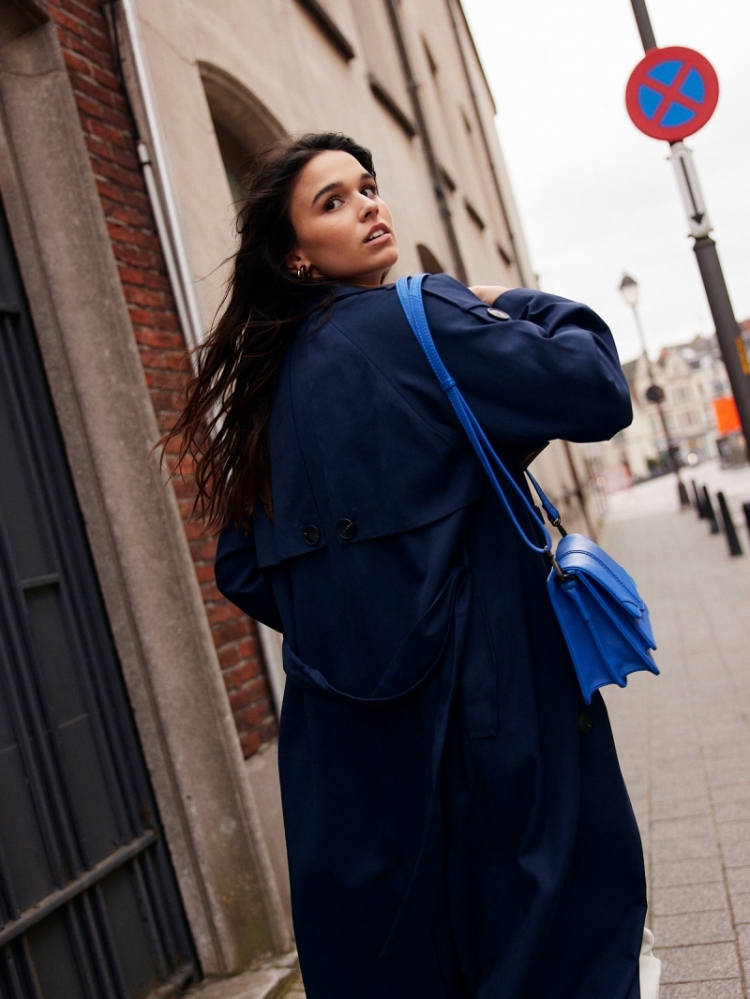 SlfNew Bren LS trench coat Dark Sapphire