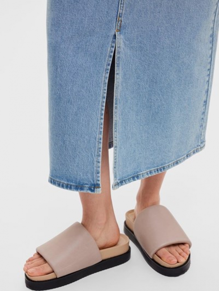 SlfKrista-Gerda HW max skirt Light blue deni