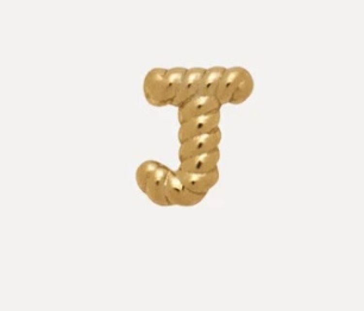 Oorbel Jolie initial J Gold