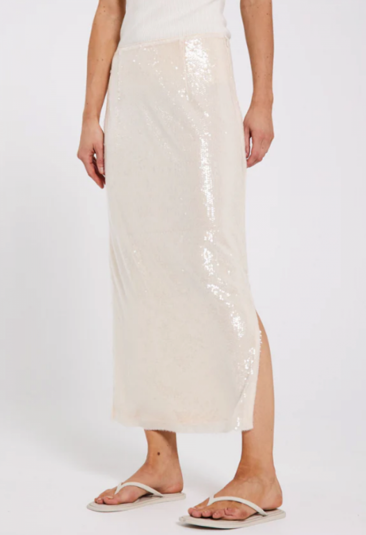 Sequina skirt Off White