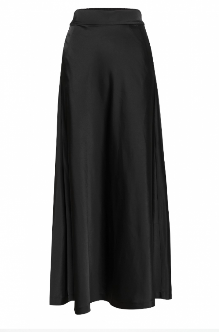 XilkyIW Long Skirt Black
