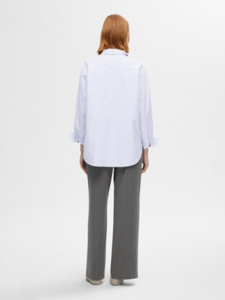 slfnova Ls oxford shirt noos bright white en