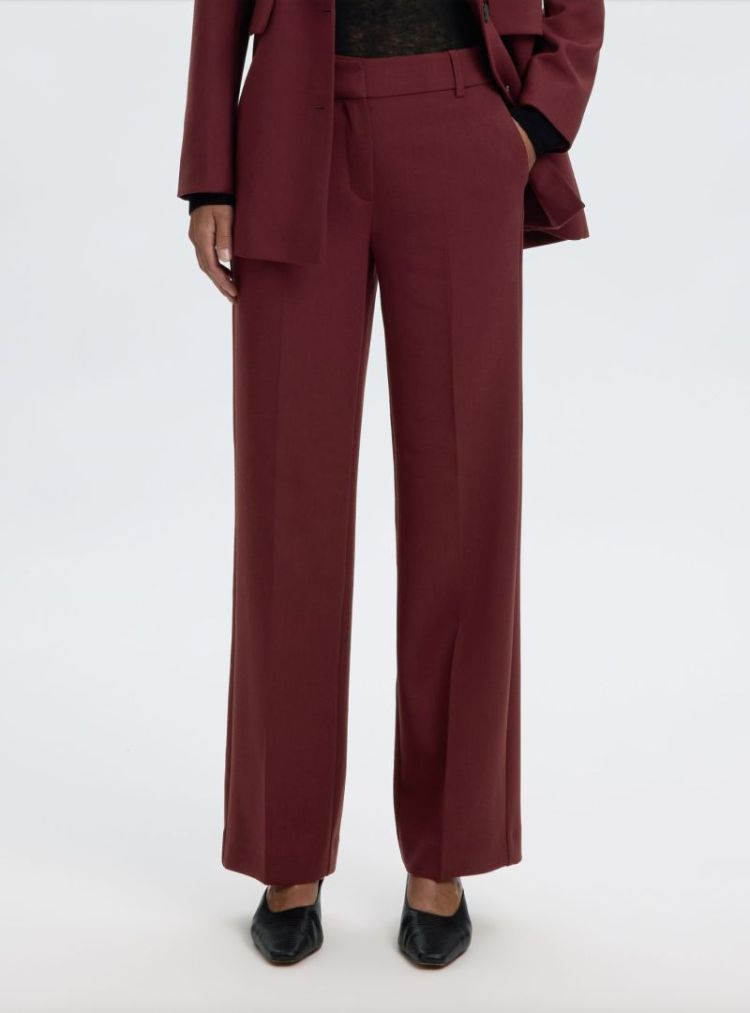 Slfrita mw wide pant Tawny port mela