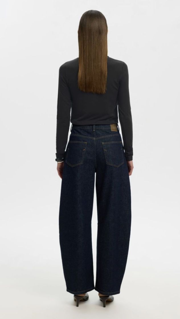 Slfmanja LS o-neck noos Black