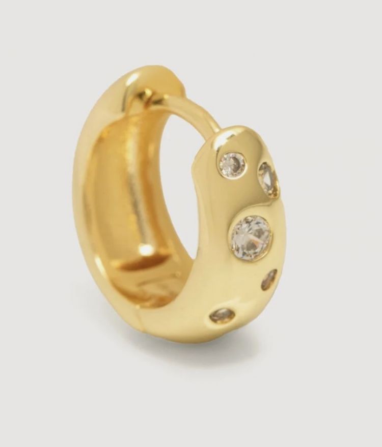 Oorbel Jazz strass Gold