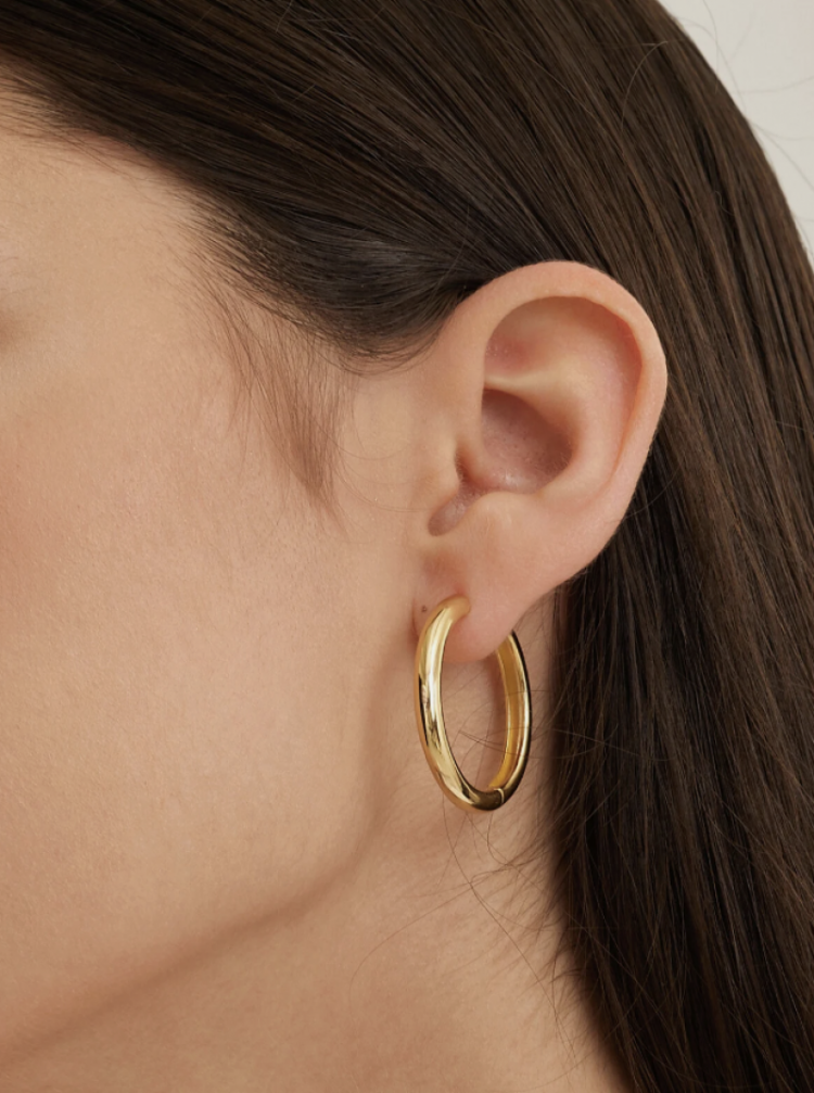 Fara large hoops set earring gold