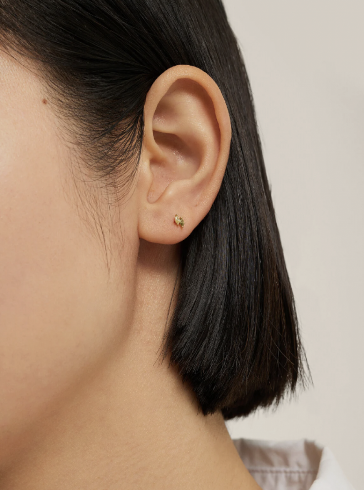 jolie marquise olivine earring olivine gold