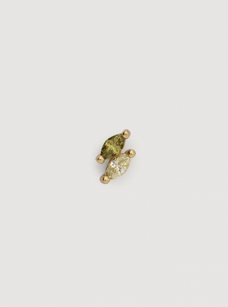 jolie marquise olivine earring olivine gold