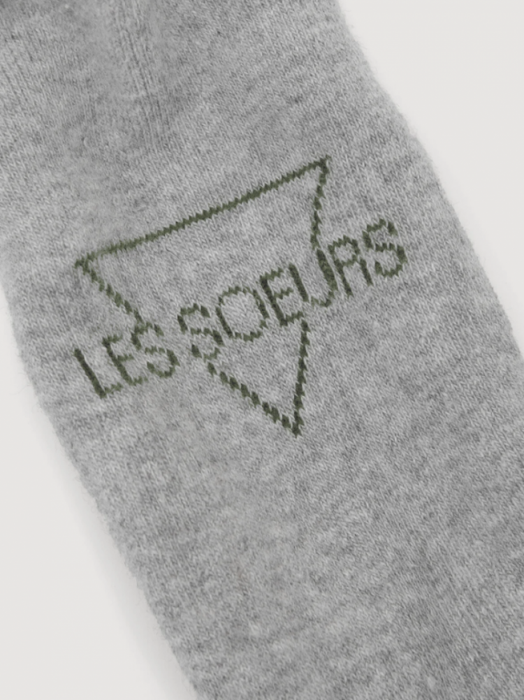 Socks stripes Light Grey mela