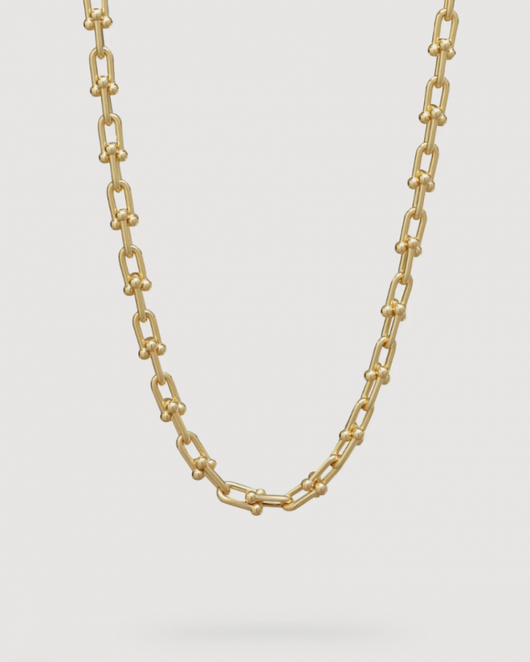 rana horseshoe necklace gold