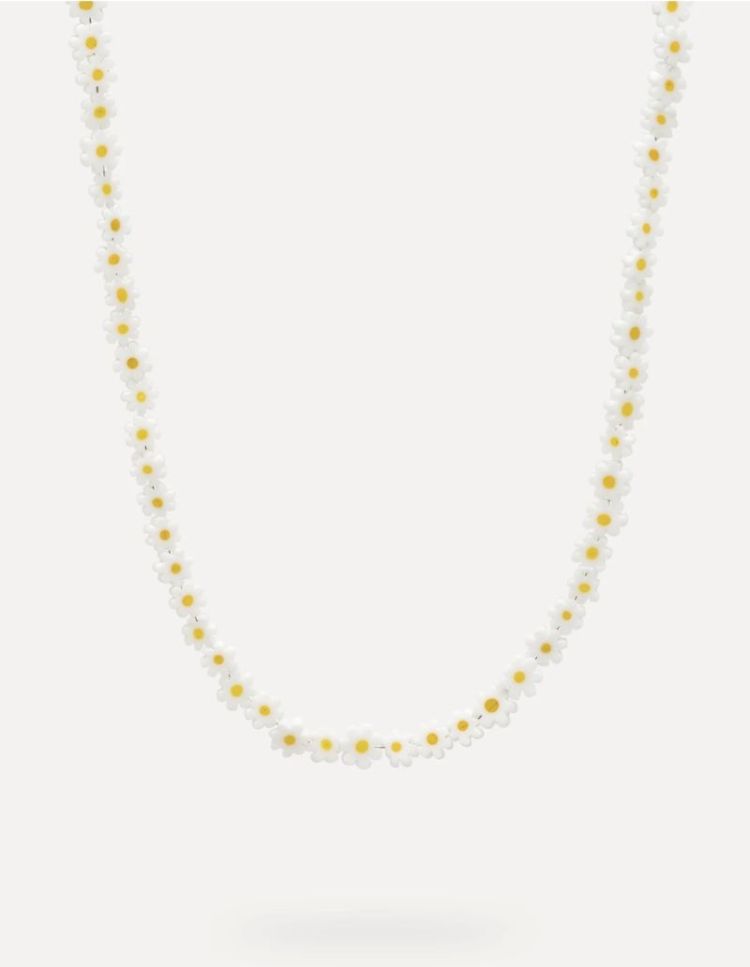 Arianna necklace daisies White