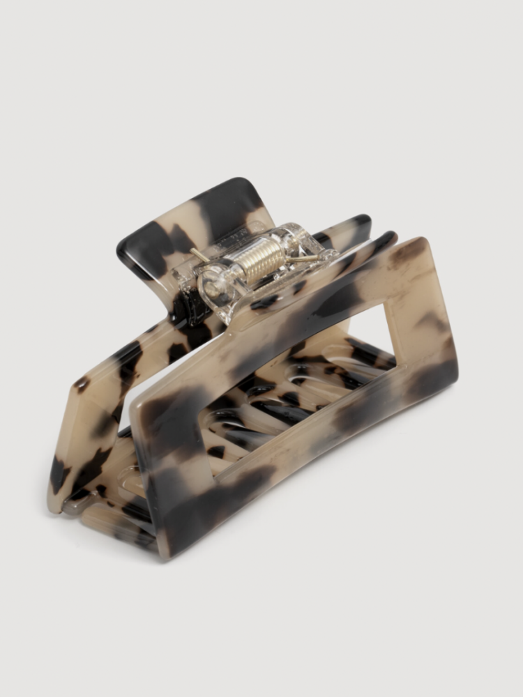 Haarclip rectangle maat M light tortue