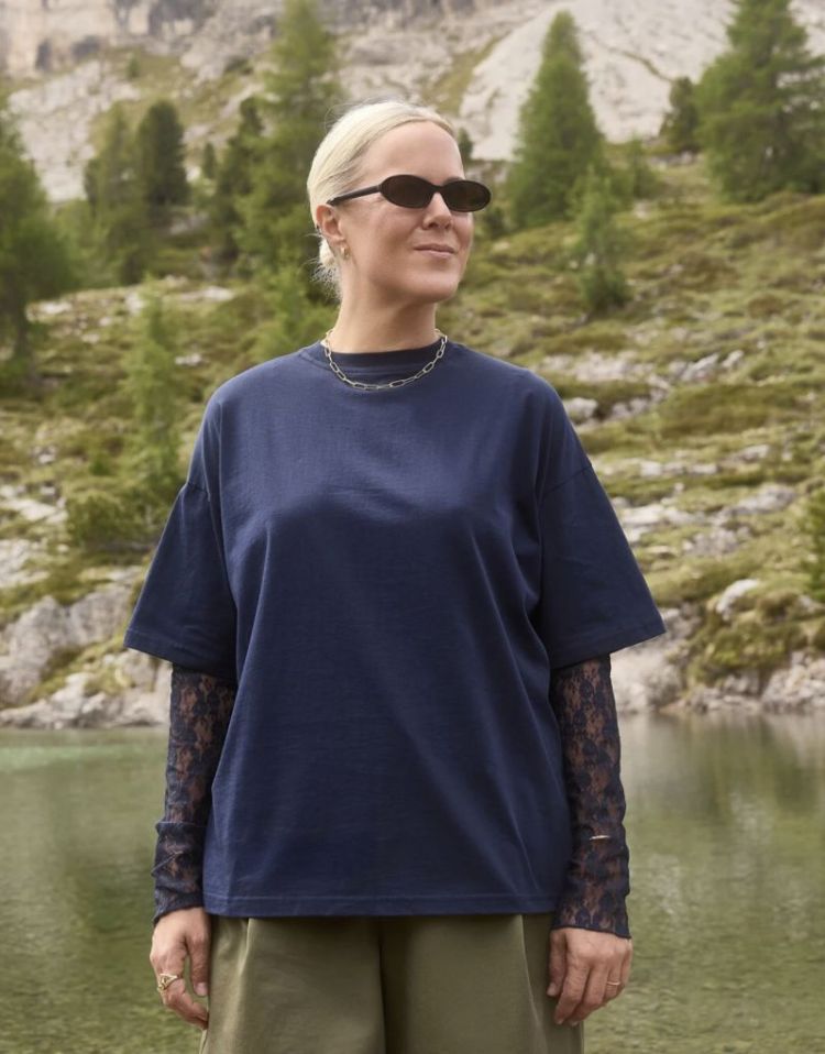 Leonardo T-shirt Lace navy