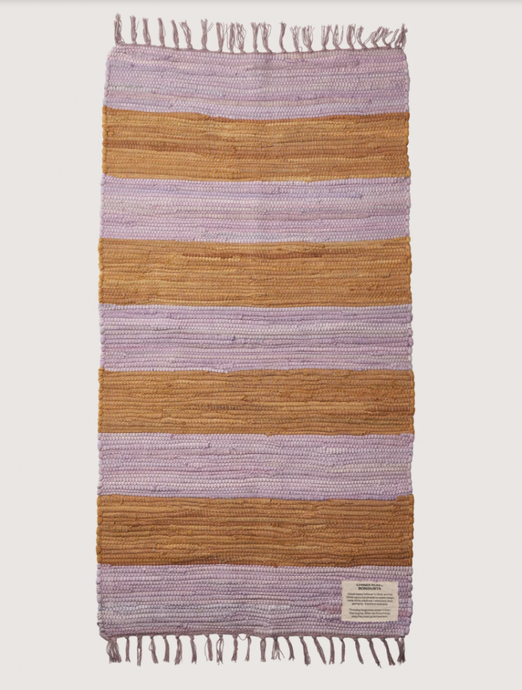 Chindi Rug 45x60 Lilac & golden