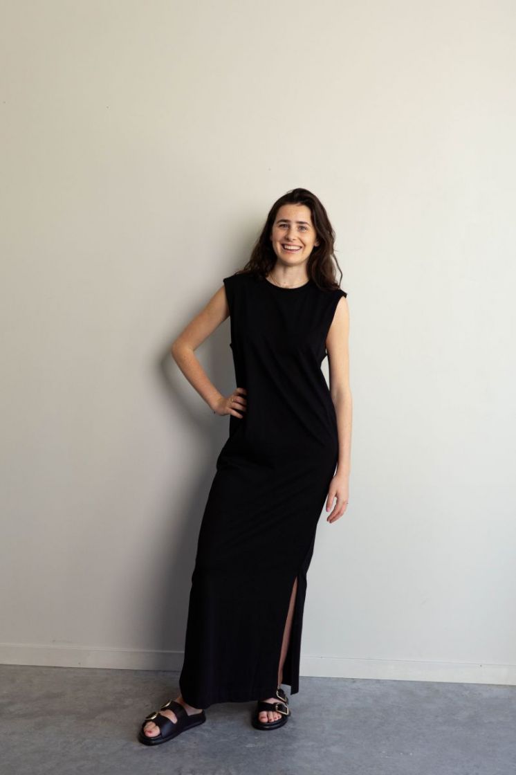 Slfhalley SL Shoulderpad dress black