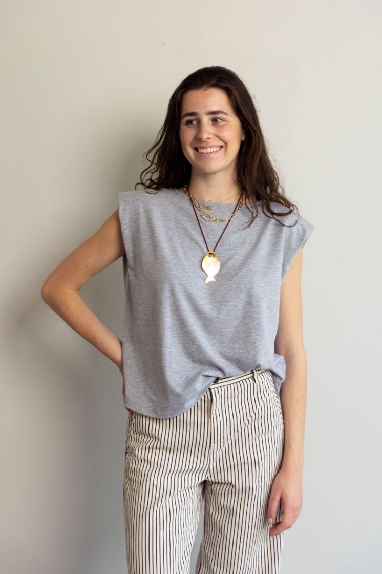 Lien top Gray Melange
