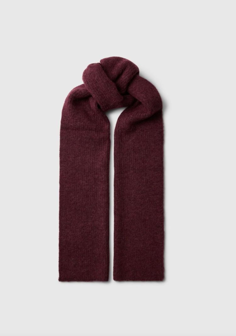 SLFLULU WOOLBLEND NARROW KNIT Tawny port