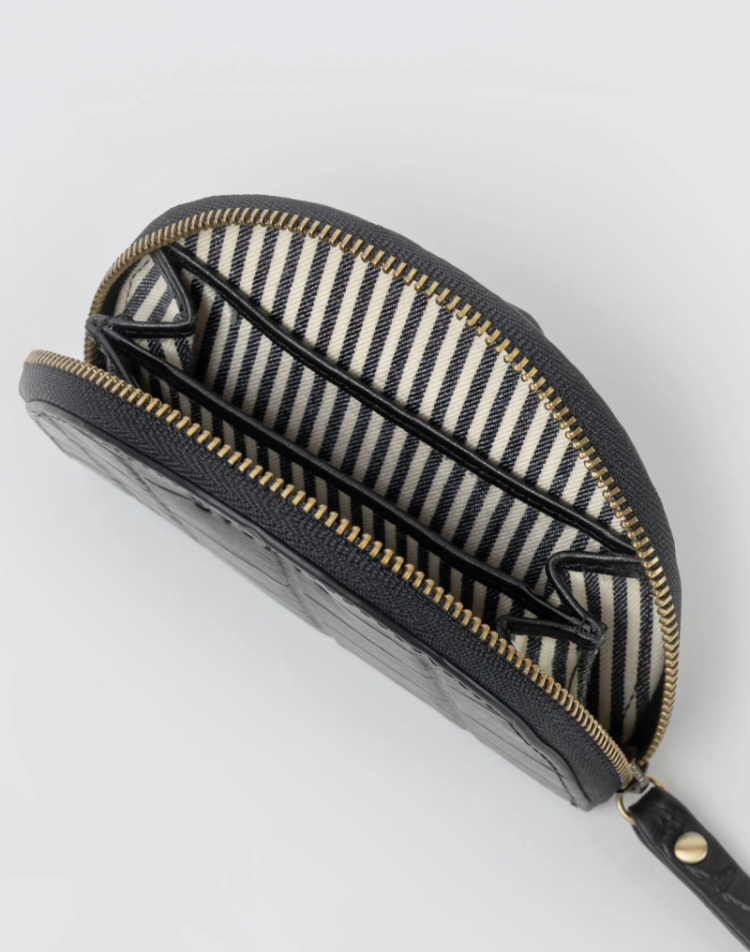 Laura Coin Purse Black Croco