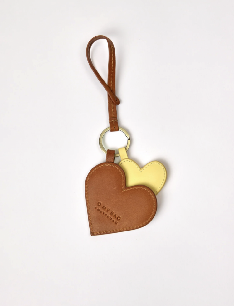 Haerts Bag Charm Cognac & butter