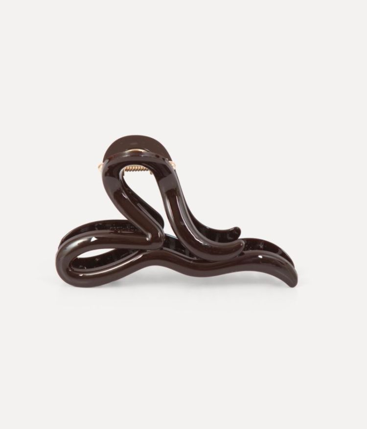 Resin haarspeld flowy Brown