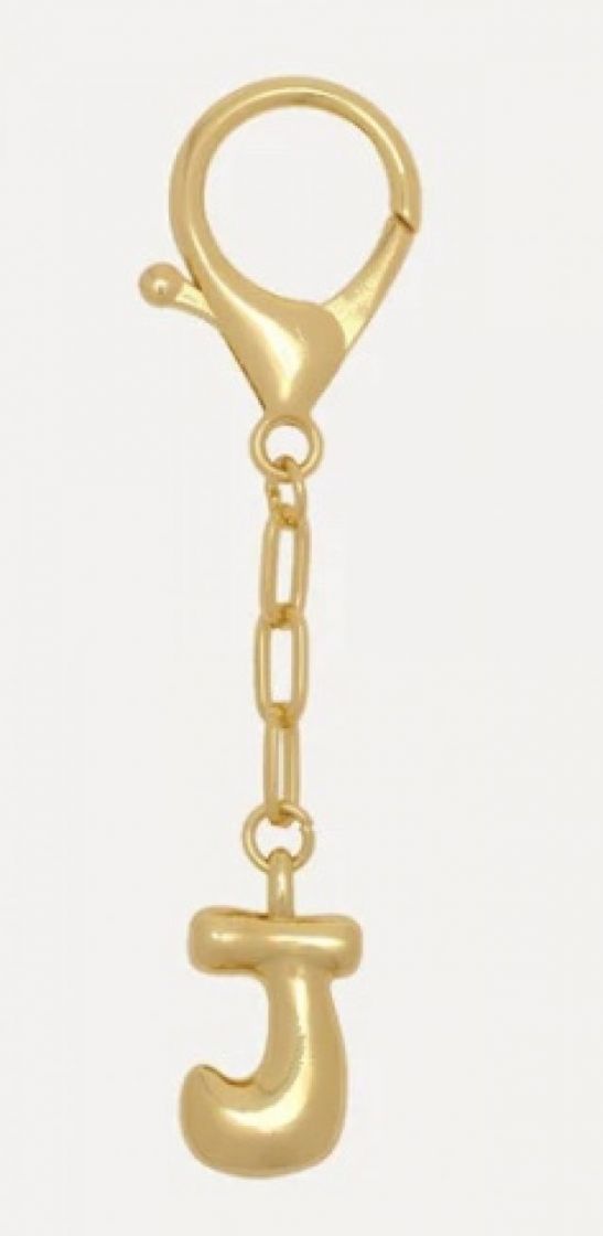 Sleutelhanger Balloon letter J Gold