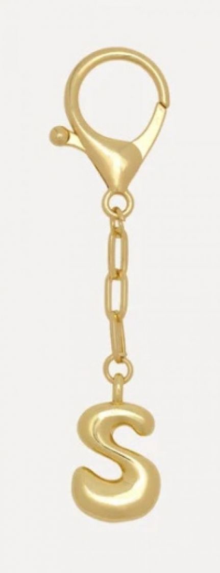 Sleutelhanger Balloon letter S Gold