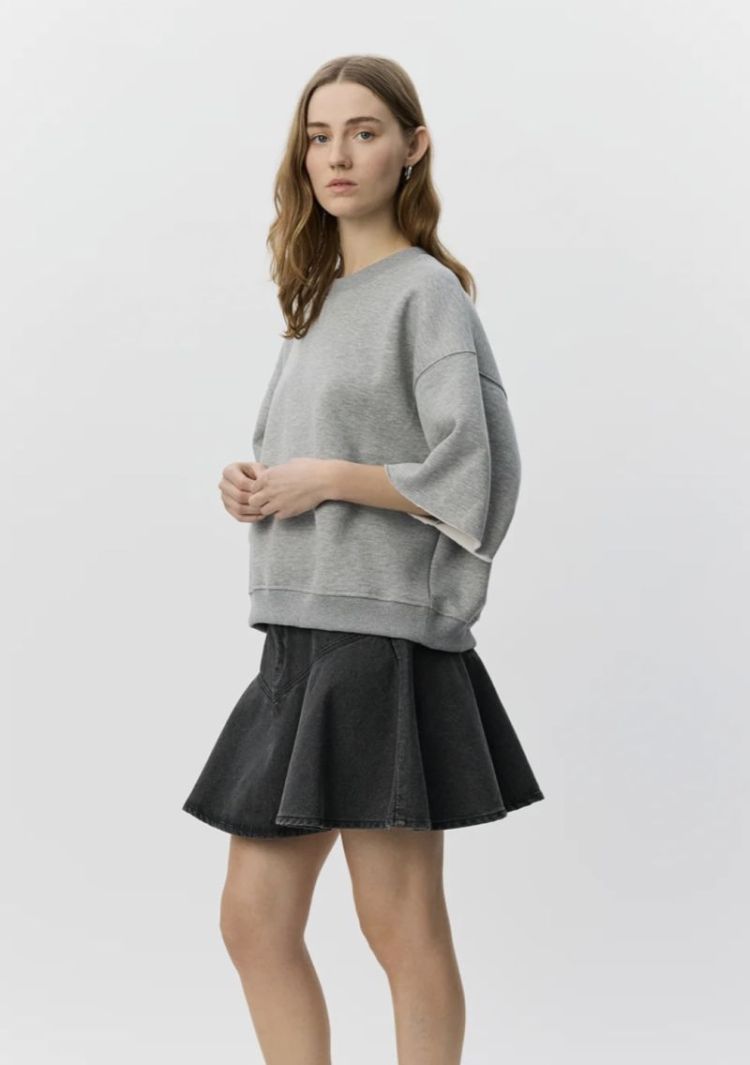 Jackysw denim mini skirt Black washed de