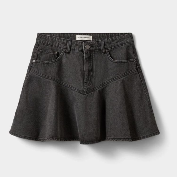 Jackysw denim mini skirt Black washed de