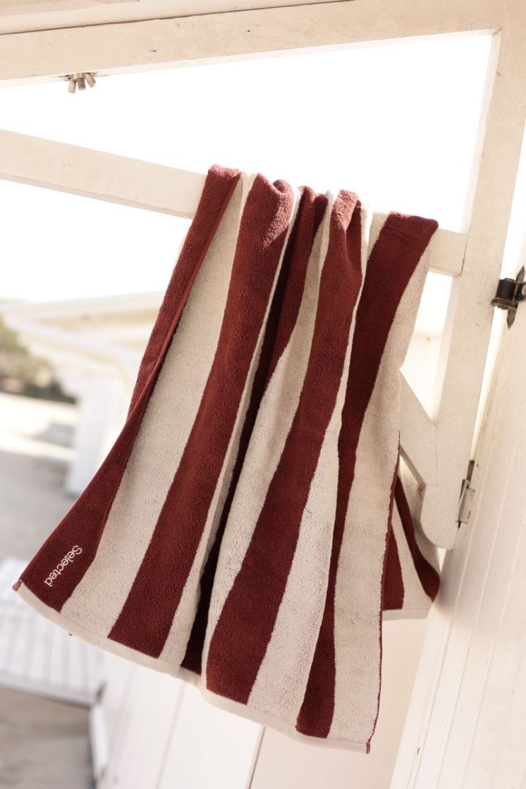 Slfgio towel  Birch STRIPES