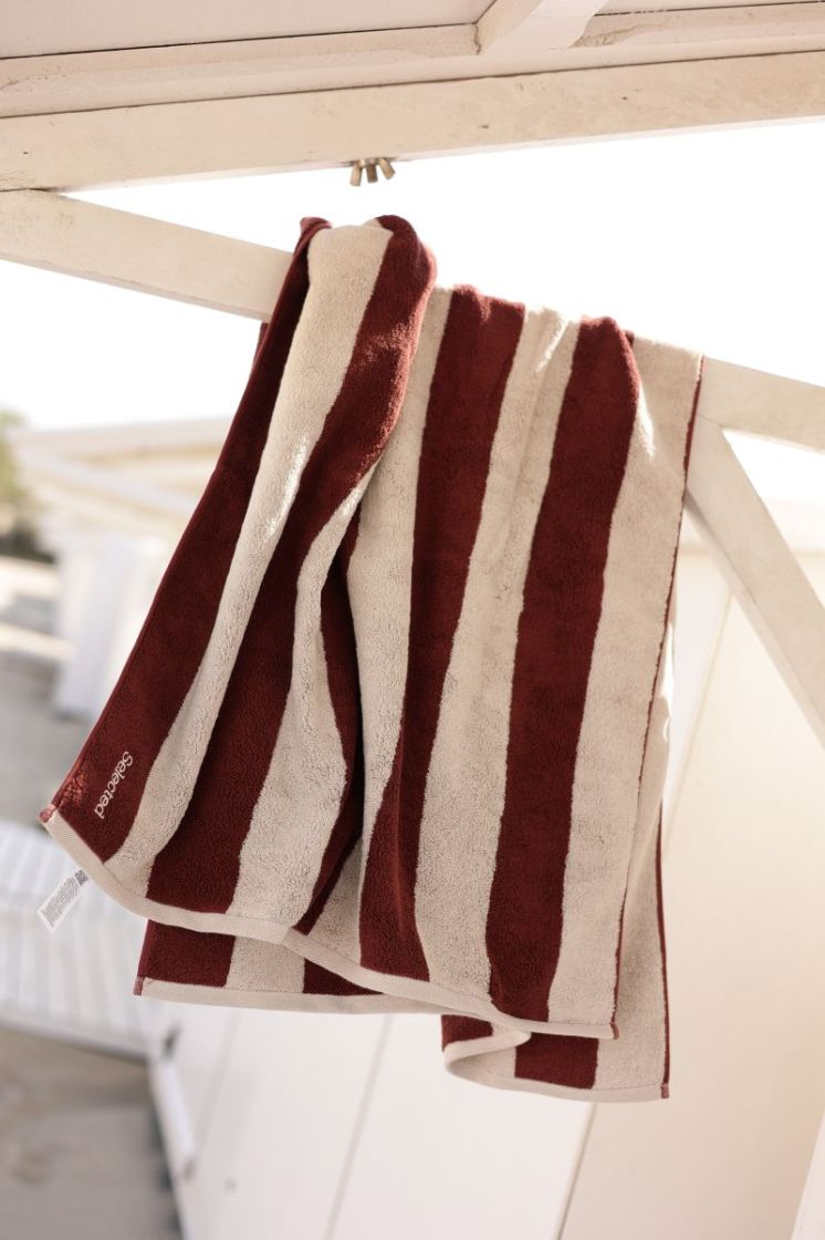Slfgio towel  Birch STRIPES
