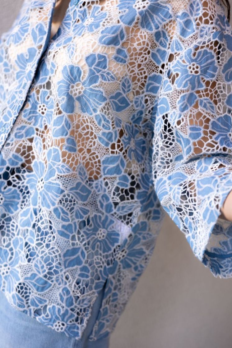 Lace shirt Grey