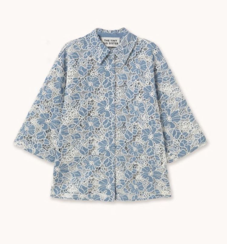 Lace shirt Grey
