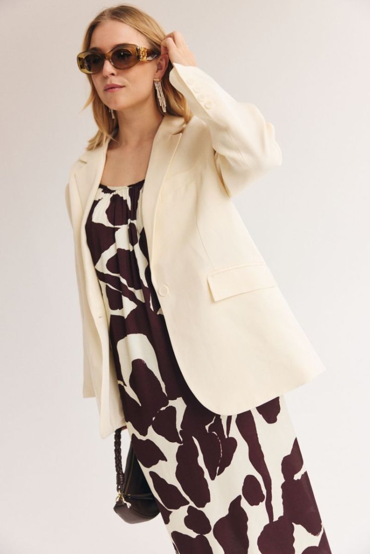 Judy oversized blazer Butter cream