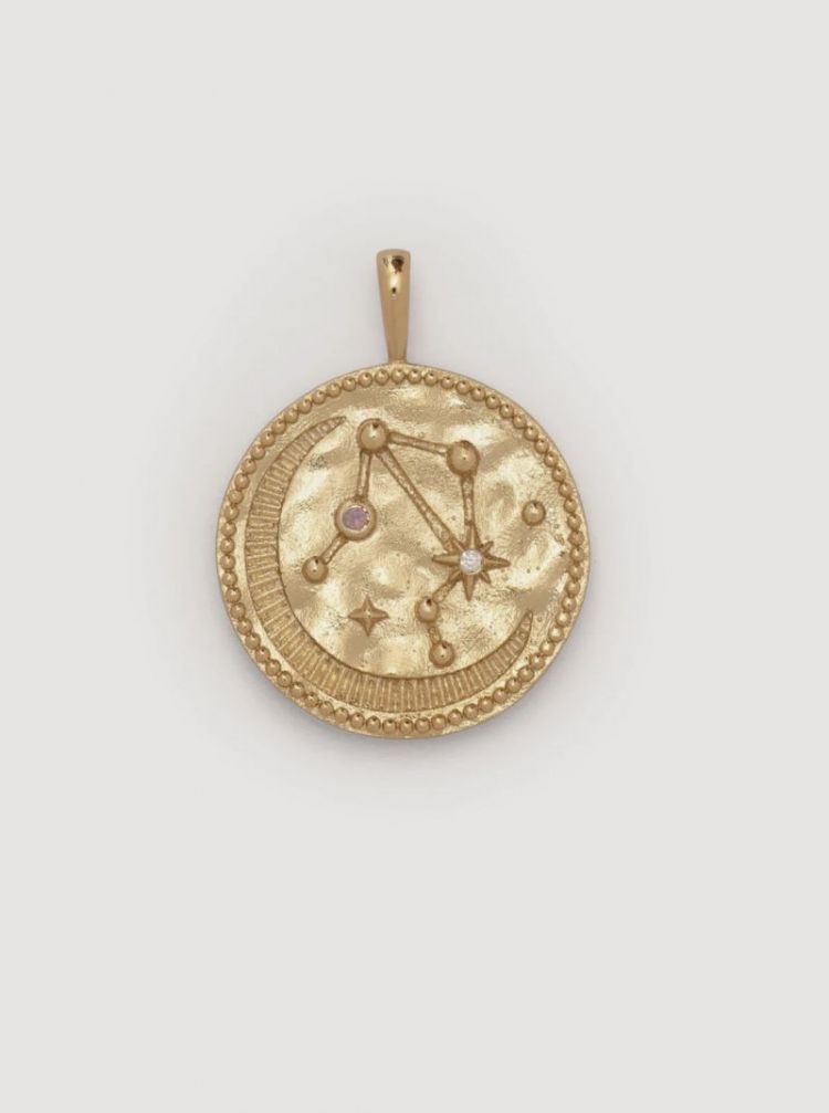 Hangertje zodiac weegschaal Gold