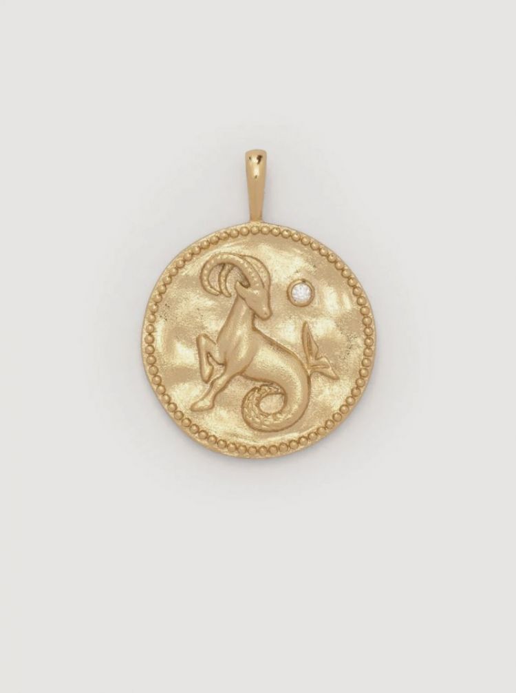 Hangertje zodiac steenbok Gold