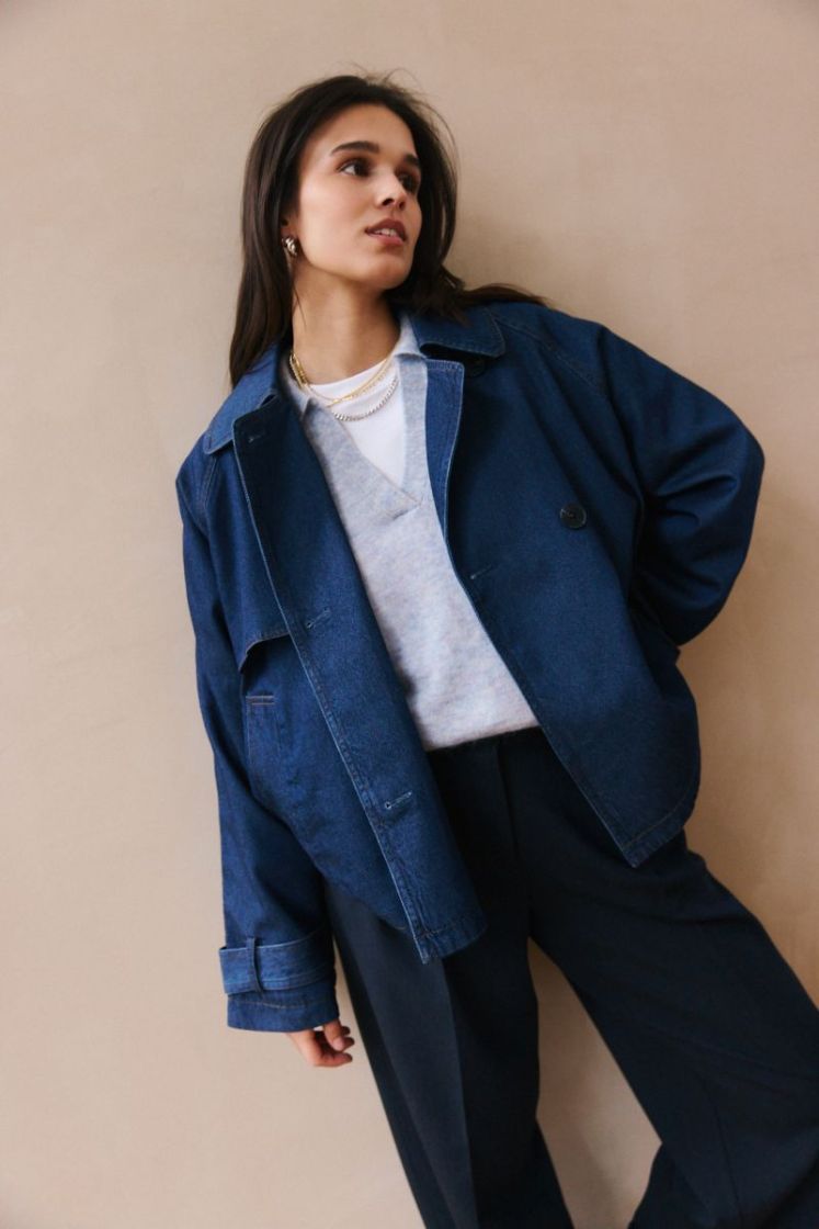 MableIW minona short coat Dark blue denim