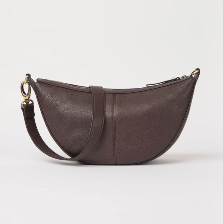Leo soft grain leather chocolate